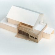 Architectonisch Ontwerp Aanbouw  Woonhuis in Badhoevedorp. Hout Staal en Glas  Bovenaanzicht Maquette-02